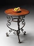 Butler Specialty 4040102 Round End Table, Old World Cherry