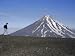 Koryaksky Volcano, 3456M High, Conical Andesite Volcano, Kamchatka, East Siberia, Russia Art Photographic Poster Print by Anthony Waltham, 12x9