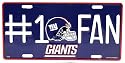 New York Giants License Plate