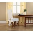 Cotton Duck Shorty Dining Room Chair Slipcover Fabric: (As Shown) Natural