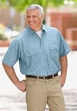 Short Sleeve Denim Shirt