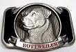 ROTTWEILER  Enamel Pewter  Belt Buckle