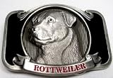 ROTTWEILER  Enamel Pewter  Belt Buckle