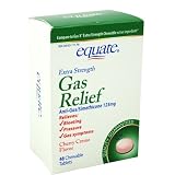 Equate Gas Relief, Extra Strength, Simethicone 125 mg, 48 Chewable Tablets, Compare to Gas X Equate Gas Relief, Extra Strength, Simethicone 125 mg, 48 Chewable Tablets, Compare to Gas X