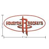 Houston Rockets Logo 1 Embroidered Iron on Patches Free Shipping From Thailand