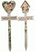 Outdoor Living : Yard Lawn Welcome Sign In The Form Of A Heart Or Birdhouse With Heart And Very Detailed Hand Painted Accents 31"