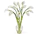 Nearly Natural Calla Lilly Liquid Illusion Silk Flower Arrangement