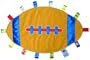Taggies Touchdown Football Blanket