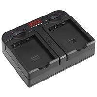 EZOPower Dual Battery Charger Travel Kit for EN-EL14 Battery, Nikon D3100 D3200 D5100 D5200 DSLR and Coolpix P7000 P7100 P7700 Digital Cameras *Compatible with Nikon MH-24*