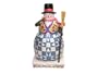 Certified International Winter Folk 14-1/2-Inch 3-D Snowman Cookie Jar with Broom