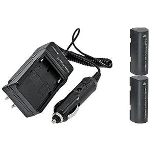 Multipack (2 Count): Extended Performance Replacement Battery PLUS Mini Battery Travel Charger for... by 