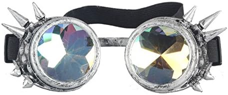 Retro NEW CYBER Vintage STEAMPUNK GOGGLES&amp;Glasses Bling Lens Rustic Goth FOR COSPLAY PARTY