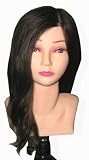 Celebrity Amanda Cosmetology Human Hair Manikin, 21-Inch