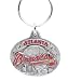 Pewter MLB Team Design Key Ring - Atlanta Braves