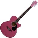 Auditorium Cutaway Acoustic Guitar G2 Pink