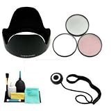 Pro EW-78BII Lens Hood for Canon EF 28-135mm f/3.5-5.6 IS USM Lens with Accessory Kit