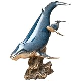 The Good Mother, Humpback Whale Stonecast Sculpture, Big Sky Carvers