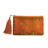 Tasseled Pouch (Rectangular) - Silk Jacquard