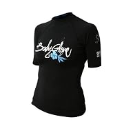 Body Glove Womens Short Sleeved Lycra Rash Guard Vest - Black