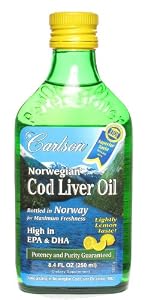 Carlson Labs - Norwegian Cod Liver Oil Liquid Lemon Flavor - 8.4 oz.