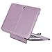 MOSISO MacBook Air 13 inch Case, Premium PU Leather Book Folio Protective Stand Cover Sleeve Compatible with MacBook Air 13 inch A1466 / A1369 (Older Version Release 2010-2017), Silky Light Purple
