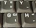 THAI KEYBOARD STICKERS TRANSPARENT WHITE LETTERING FOR LAPTOPS PC ANY COMPUTER