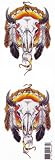  : Airbrush Aufkleber "Cow Skull" Die-Cut Stickers