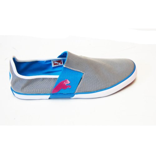 Puma Women's Lazy Fashion Sneaker,Silver Metalic/Hawaiian Ocean,8 B US