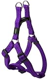 Rogz Utility Medium 5/8-Inch Reflective Snake Adjustable Dog Step-in-Harness, Purple