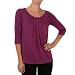 AGB Women's Origami Neckline Detail Soft Knit Top