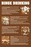 BINGE DRINKING POSTER FUNNY 24" X 36" #ST4417