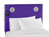 Jammin' Full Kids Mp3 Headboard By Skyline Furniture In Grape Purple Cotton