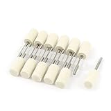 uxcell 研磨・研削　 ドリル　ウール製　ホワイト　3mmシャンク径 10x18mm　 12個入り