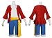 One Piece Monkey D. Luffy 2 Years Later Cosplay Costume,size L (height 5'5-5'7,weight 120-135 pounds
