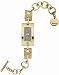 DKNY Watches adies Dress Gold Tone Bracelet Golden Dial case with a crystal accent # NY 4252