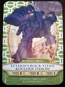 Sorcerers Mask of the Magic Kingdom Game, Walt Disney World - Card #09 - Lythos's Rock Titan Boulder Throw