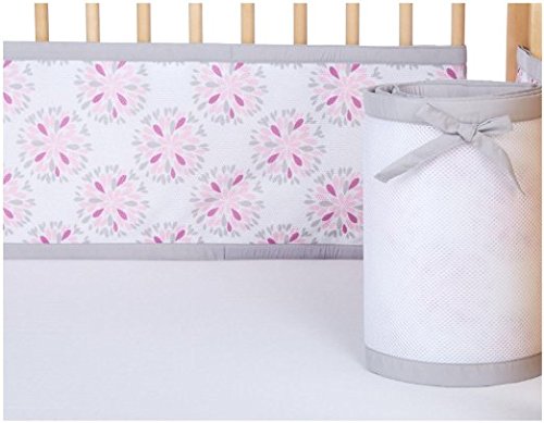 BreathableBaby Breathable Mesh Crib Liner- Dahlia