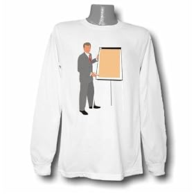 Man at Whiteboard Long Sleeve T-shirt