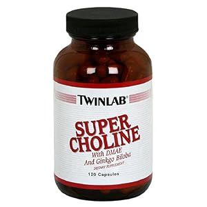 TwinLab Super Choline, with DMAE and Ginkgo Biloba, Capsules, 120 capsules by Twinlab