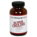 TwinLab Super Choline, with DMAE and Ginkgo Biloba, Capsules, 120 capsules