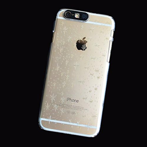PhoneOnSale-LED Bling Sense Flash Light Back Cover Clear Luminous Shining Hard Covers for iPhone 6Plus 5.5inch (Small Snows)