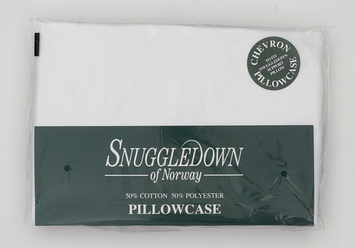 Chevron V Shape Pillow Case White