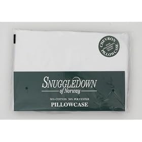 Chevron V Shape Pillow Case White