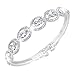 EVER FAITH Wedding Silver-Tone Leaf Bracelet Clear Zircon Austrian Crystal