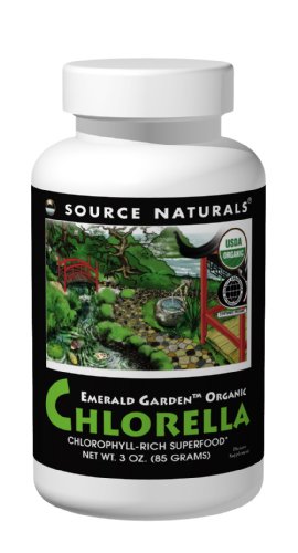 Source Naturals Emerald Garden Organic Chlorella Powder, 3 Ounce