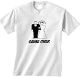 Game Over Adult T-shirt (large,white)