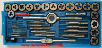 Tap & Die Set SAE 40 piece