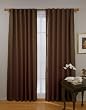 Eclipse Fresno 52 by 84-Inch Blackout Window Curtain, Espresso