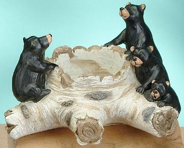 Collectible Black Bear Votive Light Holder
