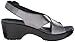 Dansko Women's Jacinda Pewter Metallic Wedge Sandal